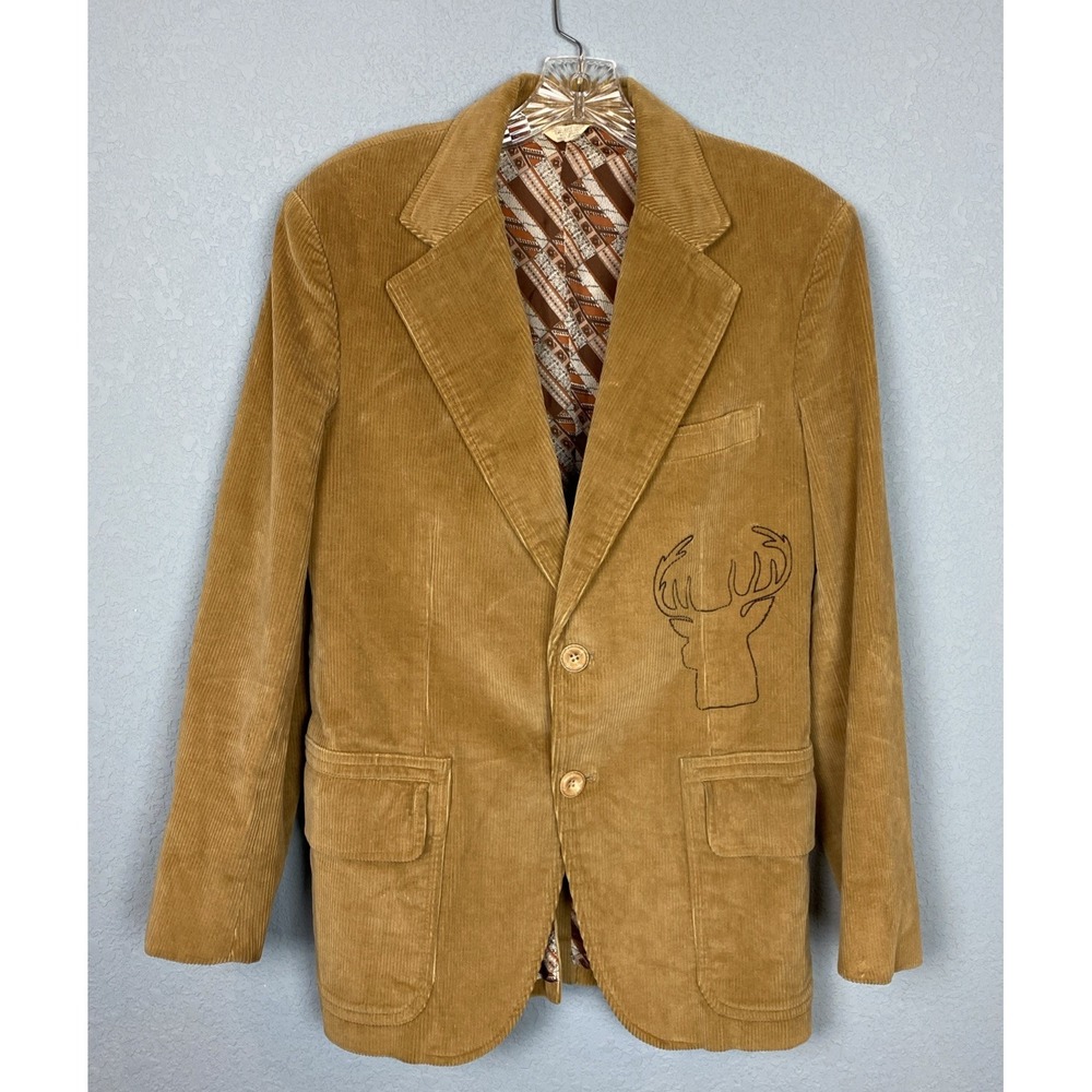 ANDERSON-LITTLE Int'l Vtg Corduroy Western Blazer Suit Coat‎ Jacket 40R